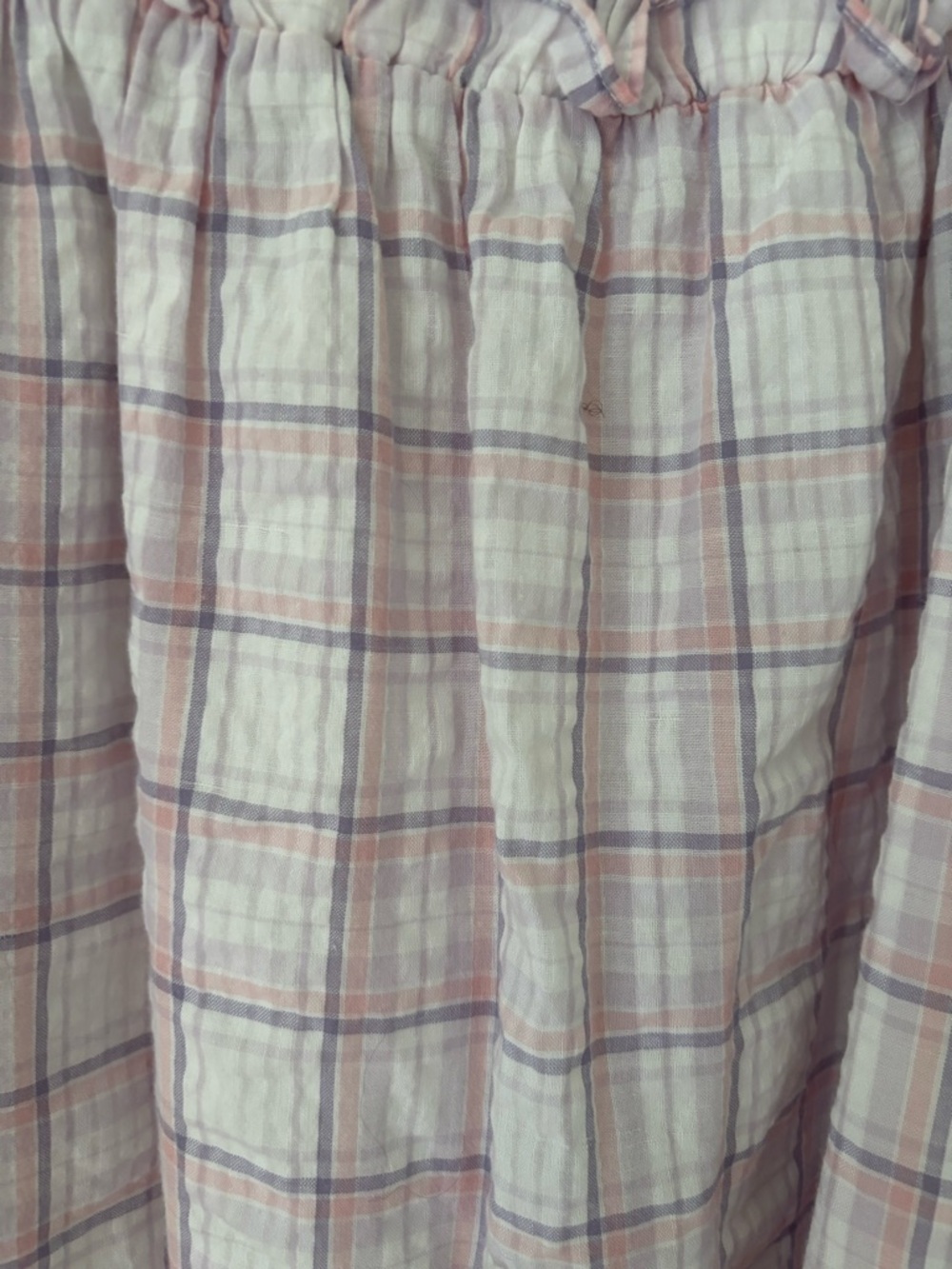 English Factory White and Lilac Plaid Maxi Dress - Picture 2 of 6